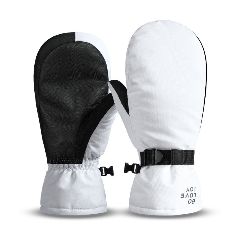 2021 m. žiemos naujos moteriškos slidinėjimo pirštinės, atsparios vandeniui, šiltos, kelių pirštų pirštinės, vyriškos lauko snieglenčių pirštinės