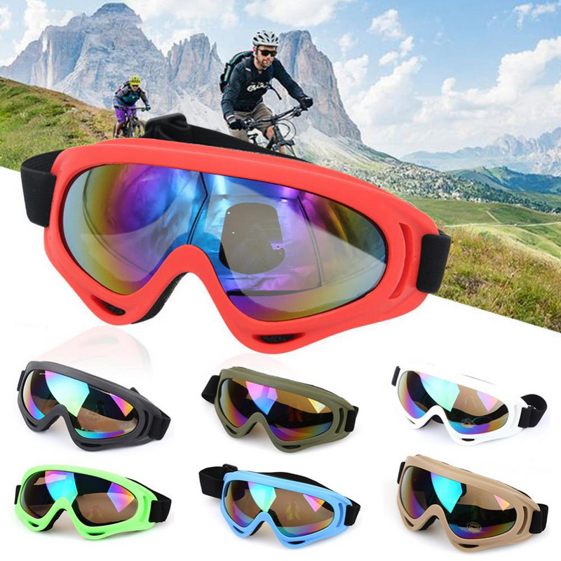 Unisex naočale za skijanje Snowboard Skate Motorne sanke Naočale otporne na vjetar otporne na prašinu Anti-UV biciklističke sunčane naočale sportske naočale