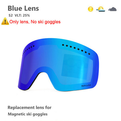 LOOGDEEL Skijaške naočale s dvoslojnim magnetskim polariziranim lećama Skijanje protiv magljenja UV400 Snowboard naočale Muškarci Ženske naočale za snijeg