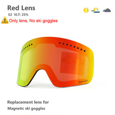 LOOGDEEL Skijaške naočale s dvoslojnim magnetskim polariziranim lećama Skijanje protiv magljenja UV400 Snowboard naočale Muškarci Ženske naočale za snijeg