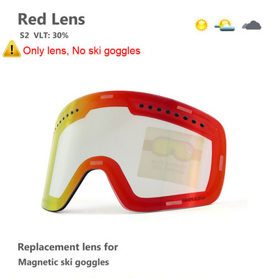 LOOGDEEL Skijaške naočale s dvoslojnim magnetskim polariziranim lećama Skijanje protiv magljenja UV400 Snowboard naočale Muškarci Ženske naočale za snijeg