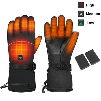 1 чифт зимни топли ръкавици за открито Велосипедни нехлъзгащи се ски ръкавици Нагрети ръкавици Електрически нагреваеми ръкавици със сензорен екран 2022 Hotsell