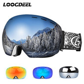LOOGDEEL žiemos lauko sportas nuo rasojimo dvisluoksniai slidinėjimo akiniai nuo vėjo sniego motociklo akiniai snieglenčių akiniai Googles unisex