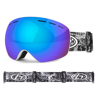 LOOGDEEL Lauko Sportas Dvisluoksniai Slidinėjimo Akiniai Nuo dulkių Snieglentės Akiniai Sniego motociklo Akiniai Vyrai Moteriški Slidinėjimo akiniai