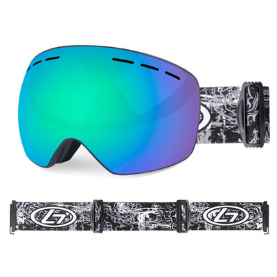 LOOGDEEL Lauko Sportas Dvisluoksniai Slidinėjimo Akiniai Nuo dulkių Snieglentės Akiniai Sniego motociklo Akiniai Vyrai Moteriški Slidinėjimo akiniai