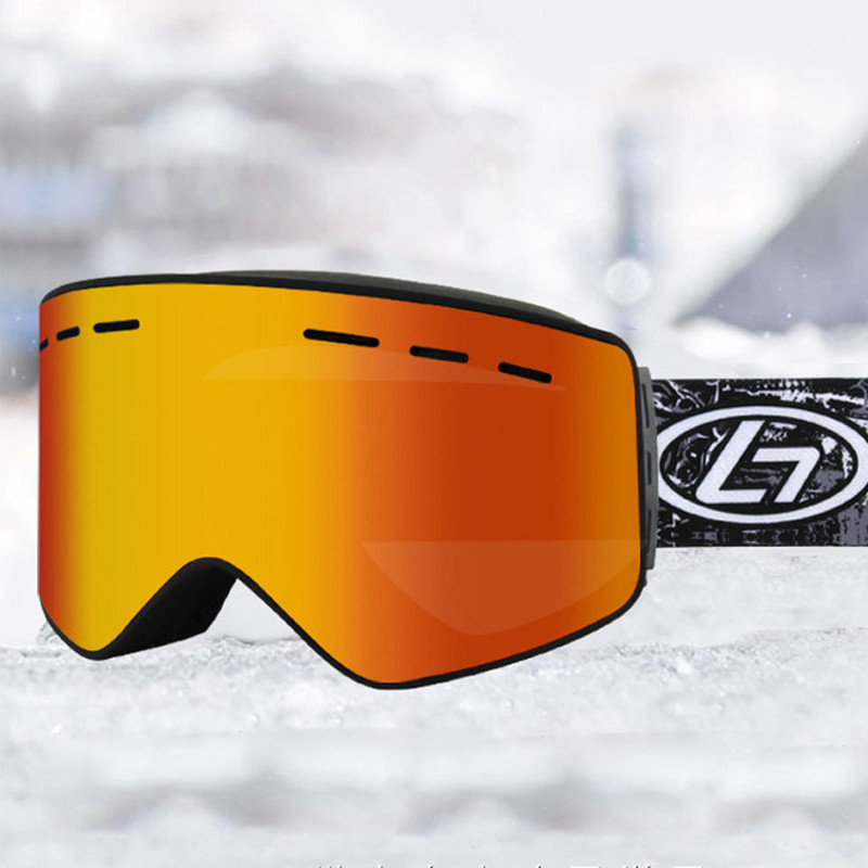 LOOGDEEL dvisluoksniai slidinėjimo akiniai su magnetiniais snieglenčių akiniais nuo rasojimo apsauga nuo sniego virš akinių Unisex slidinėjimo akiniai