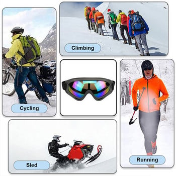 Ανδρικά χειμερινά γυαλιά σκι UV400 Αθλητικά γυαλιά ηλίου αντιανεμικά CS γυαλιά για snowboard Γυαλιά μοτοσικλέτας Riding Dust