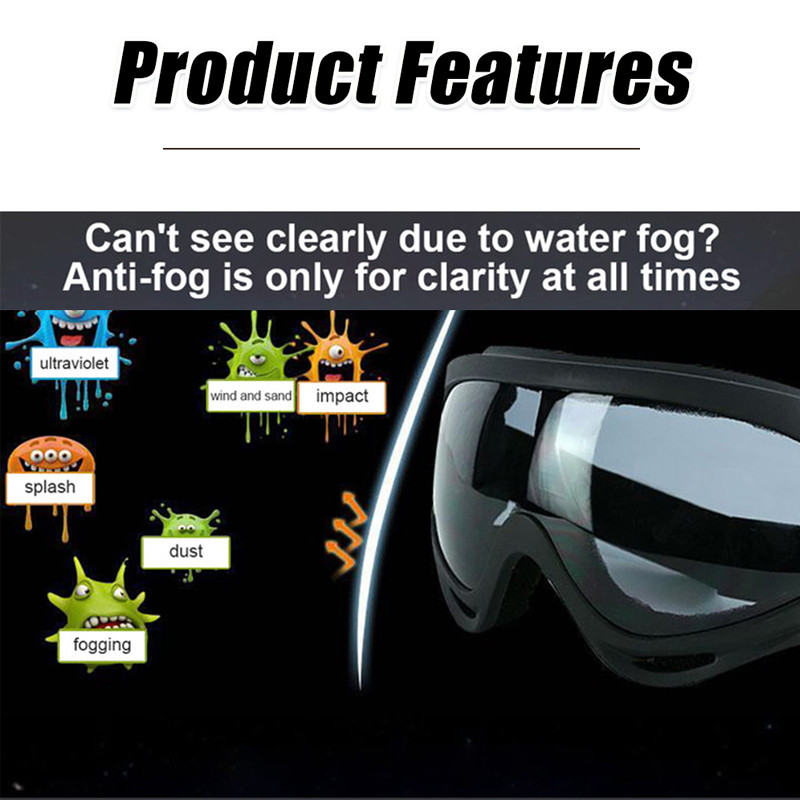 Vyriški žieminiai slidinėjimo akiniai lauko UV400 sportiniai saulės akiniai nuo vėjo CS akiniai snieglenčių akiniai motociklų važiavimo akiniai nuo dulkių