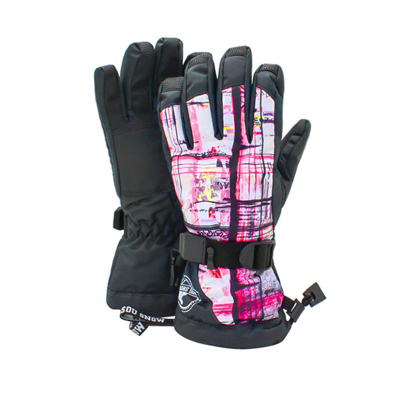 Žiemos vyriškos moteriškos sniego pirštinės šildomos šiltos moteriškos sniego kumštinės pirštinės kalnų sportui dviračių sportui moteriai pirštinės lauke snieglenčių sportui vyriškos pirštinės
