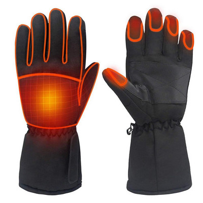 Žiemos šiltos elektrinės šildomos pirštinės 3,7 V baterijomis maitinamos šildomos pirštinės Lauko sportas Medžioklė Slidinėjimas Motociklas Sniego motociklas