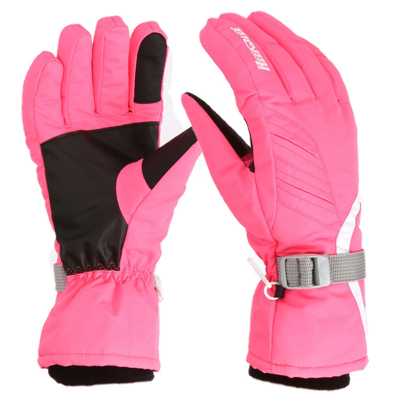 Naiste ühevärvilised suusakindad paksendatud talvised soojad kindad välisspordiks jalgrattasõiduks külmakindlad lõhenenud sõrmega kindad täiskasvanutele