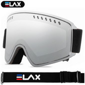 ELAX Dvisluoksniai Anti-Fog Slidinėjimo akiniai Vyrai Moteriški Sportiniai Snieglenčių akiniai Lauko Sniego motociklo Poliarizuota slidinėjimo kaukė UV400 Akiniai nuo saulės