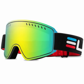 ELAX Двуслойни противозамъгляващи се ски очила Мъже Жени Спортни очила за сноуборд Външни моторни шейни Поляризирани ски маски UV400 Слънчеви очила