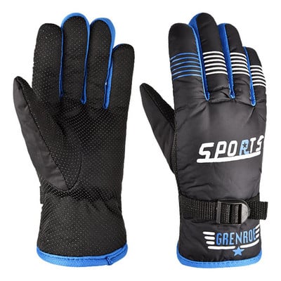 Vandeniui atsparios slidinėjimo pirštinės žiemai šiltos snieglentės šaltu oru pirštinės vyriškos moteriškos izoliuotos kvėpuojančios pirštinės šaltam orui