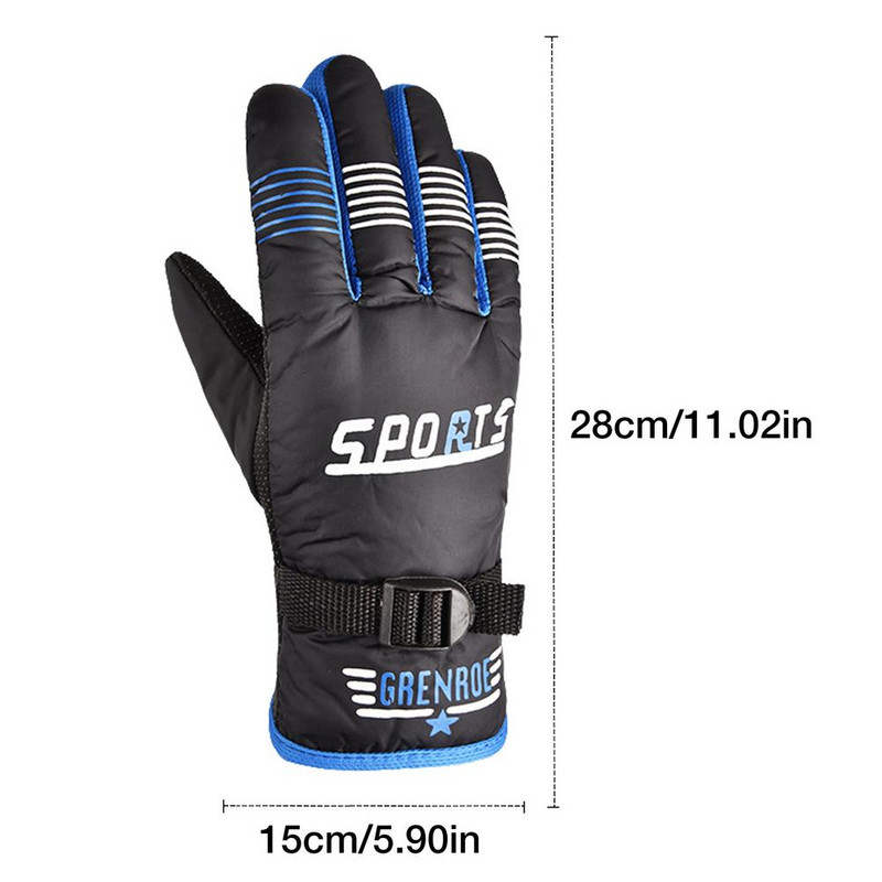 Vandeniui atsparios slidinėjimo pirštinės žiemai šiltos snieglentės šaltu oru pirštinės vyriškos moteriškos izoliuotos kvėpuojančios pirštinės šaltam orui