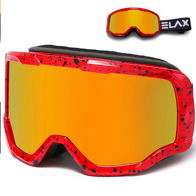 ELAX Nauja su magnetiniais dvigubo sluoksnio nuo rasojimo poliarizuotais UV400 snieglenčių akiniais Vyriški moteriški lauko sniego motociklų sportiniai akiniai