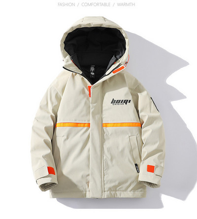 Žiemos šilta vyriška snieglenčių slidinėjimo striukė Vyriška nuo vėjo apsauganti medvilninė pūkinė parkas Storas aukštos kokybės paltas Madinga pūkinė striukė vyrams