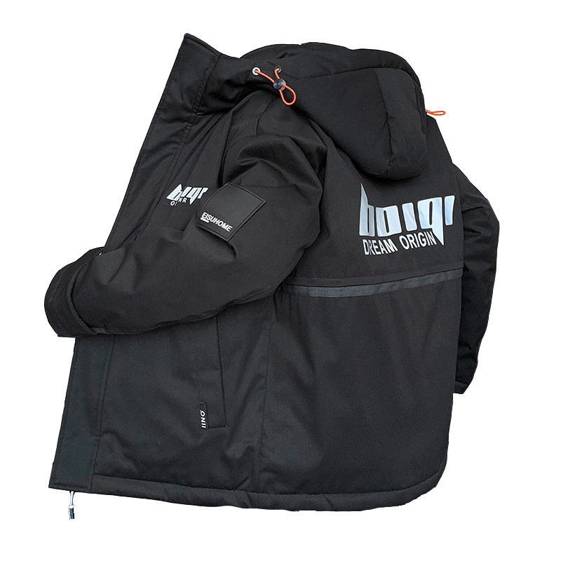 Žiemos šilta vyriška snieglenčių slidinėjimo striukė Vyriška nuo vėjo apsauganti medvilninė pūkinė parkas Storas aukštos kokybės paltas Madinga pūkinė striukė vyrams