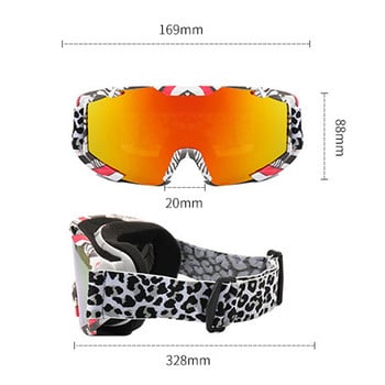 Зимни ски очила Мъжки дамски противозамъгляващи UV400 слънчеви очила Снежен сноуборд Спортни очила Очила за каране на мотоциклет на открито 2022
