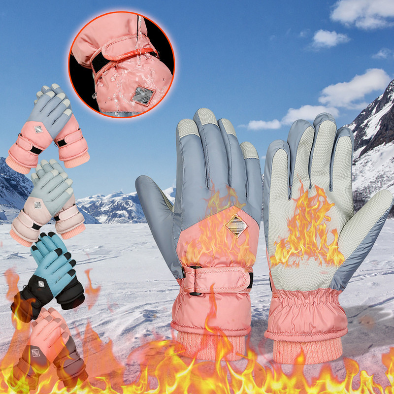 Šiltas vandeniui atsparus storas dviračių sportas žiemos vėjui atsparus sporto priedai slidinėjimo pirštinės Moteriška snieglentė Moteriška slidinėjimo apranga vėžlys