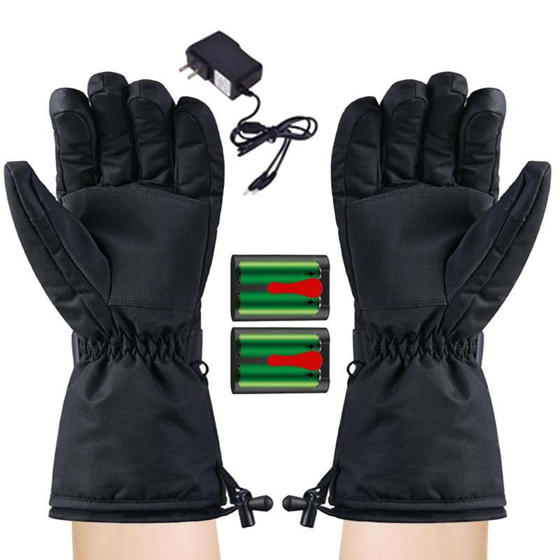 7,4V 3000mAh žiemos dviračių šildomos pirštinės Vyriškos šiluminės vandeniui atsparios vėjui atsparios dviračio pirštinės, skirtos slidinėjimui žygiams sniego motociklas