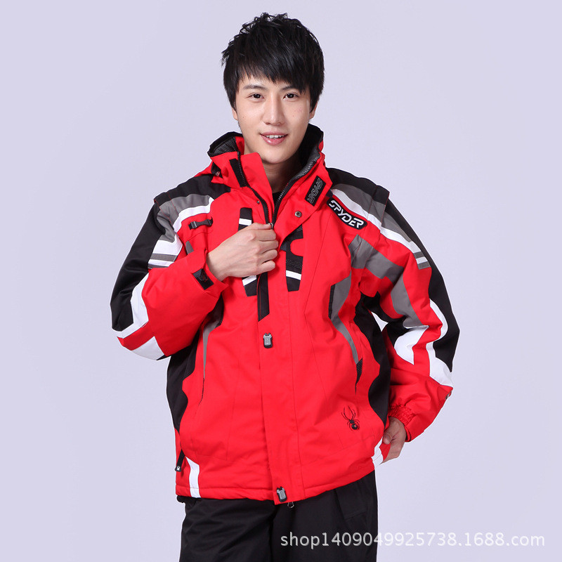 Vyriška slidinėjimo paltas voratinklinė striukė vyriška Neperšlampama šilta, vėjui nepralaidi, kvėpuojanti, vandeniui atspari snieglenčių striukė