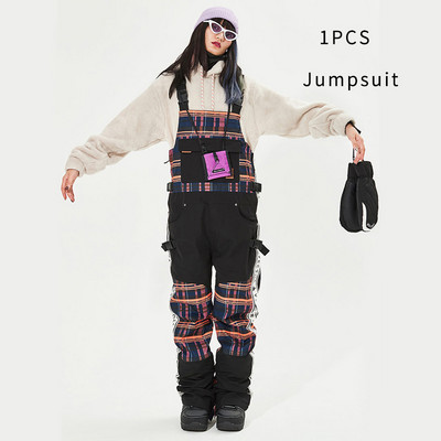 2022 sport de iarnă pentru bărbați salopete de schi în aer liber femei salopetă de zăpadă pantaloni de schi impermeabili pentru femei cu bretele pantaloni de drumeție pentru bărbați