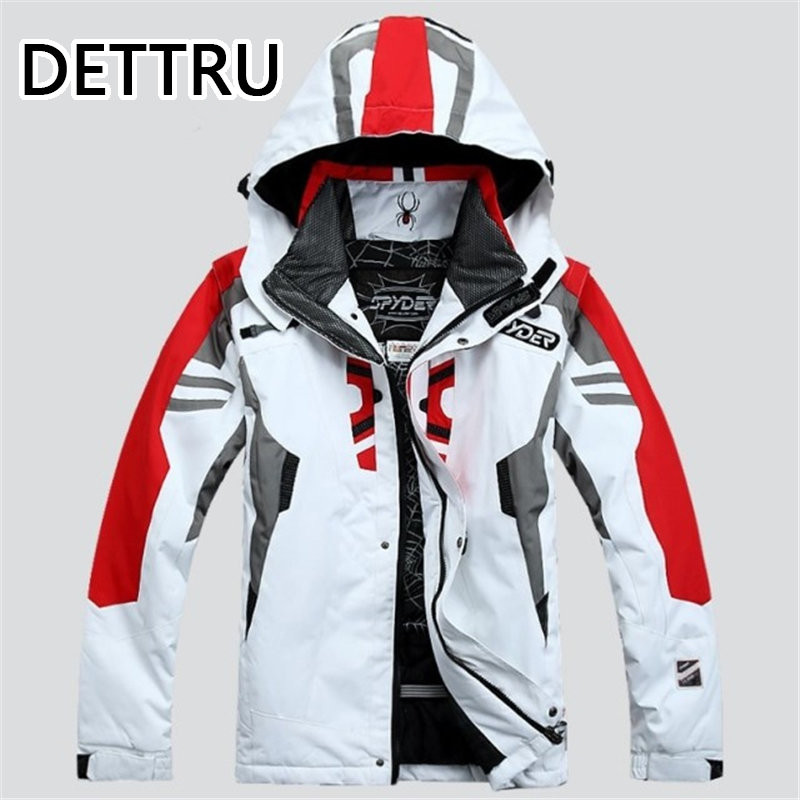 Itin šilta viršutinė snieglenčių striukė lauko slidinėjimo striukė vyrams su žiemine gobtuvu, šilta parkas vandeniui atspari sniego striukė žygiams kempingams slidinėti