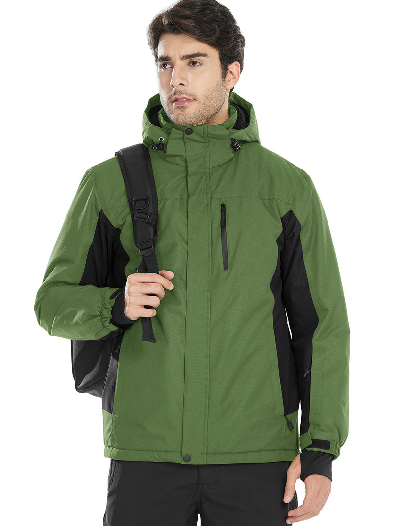 FREE SOLDIER Vyriškas slidinėjimo kostiumas žieminis, atsparus vėjui, neperšlampamas ir neperšlampamas sniego striukės, lauko sportinė apranga