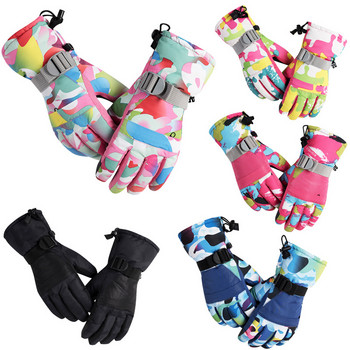 2022 Топли отопляеми ски ръкавици женски водоустойчиви мъжки Sow ръкавици спортни планински женски ски ръкавици зимни дрехи за сноуборд скиори