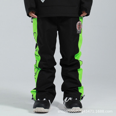 2022 m. žiema Naujos Vyriškos Moteriškos Slidinėjimo Kelnės Lauke Šiltos Vėjo nepraleidžiančios Vandeniui atsparios Slidinėjimo snieglenčių kelnės Šviesą atspindinčios sniego kelnės Slidinėjimo įranga
