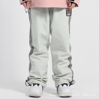 2022 m. žiema Naujos Vyriškos Moteriškos Slidinėjimo Kelnės Lauke Šiltos Vėjo nepraleidžiančios Vandeniui atsparios Slidinėjimo snieglenčių kelnės Šviesą atspindinčios sniego kelnės Slidinėjimo įranga