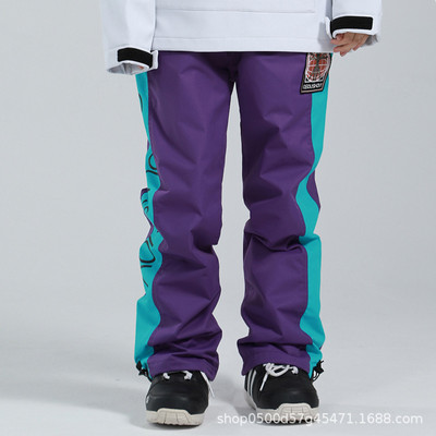 2022 m. žiema Naujos Vyriškos Moteriškos Slidinėjimo Kelnės Lauke Šiltos Vėjo nepraleidžiančios Vandeniui atsparios Slidinėjimo snieglenčių kelnės Šviesą atspindinčios sniego kelnės Slidinėjimo įranga