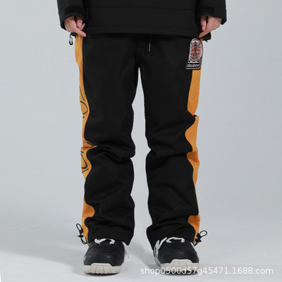 2022 m. žiema Naujos Vyriškos Moteriškos Slidinėjimo Kelnės Lauke Šiltos Vėjo nepraleidžiančios Vandeniui atsparios Slidinėjimo snieglenčių kelnės Šviesą atspindinčios sniego kelnės Slidinėjimo įranga