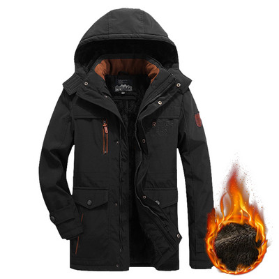 Skijaške jakne Muške zimske snježne tople parke Jakna Kaput Muška ležerna debela vunena parka s kapuljačom Vanjska marka za snowboard biciklizam kampiranje
