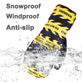 Топли и удобни водоустойчиви ветроустойчиви ръкавици за ски, сноуборд, моторни шейни JACKCOME с дизайн на пет пръста