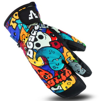 Термични зимни ски ръкавици Ръкавици с ръкавици с 3 пръста Сноуборд Моторни шейни Мотоциклетни ръкавици Водоустойчиви ръкавици за спорт на открито