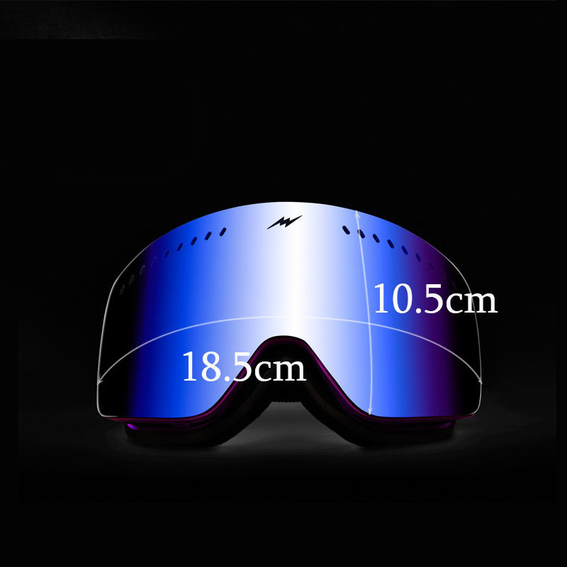 Iarna Noi ochelari de schi Strat dublu anti-ceață Rezidenți la vânt Cilindrici Bărbați Femei Mască Sport în aer liber Schi Ciclism Ochelari de snowboard