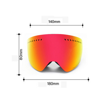 Νέα γυαλιά σκι Αντι-ομίχλη Προστατευτικά Ανδρικά Γυναικεία Αντιανεμική Μάσκα Εξωτερικού Αθλητικού Σκι Ποδηλασία Ορειβατικό Εξοπλισμός Γυαλιά Χιονιού