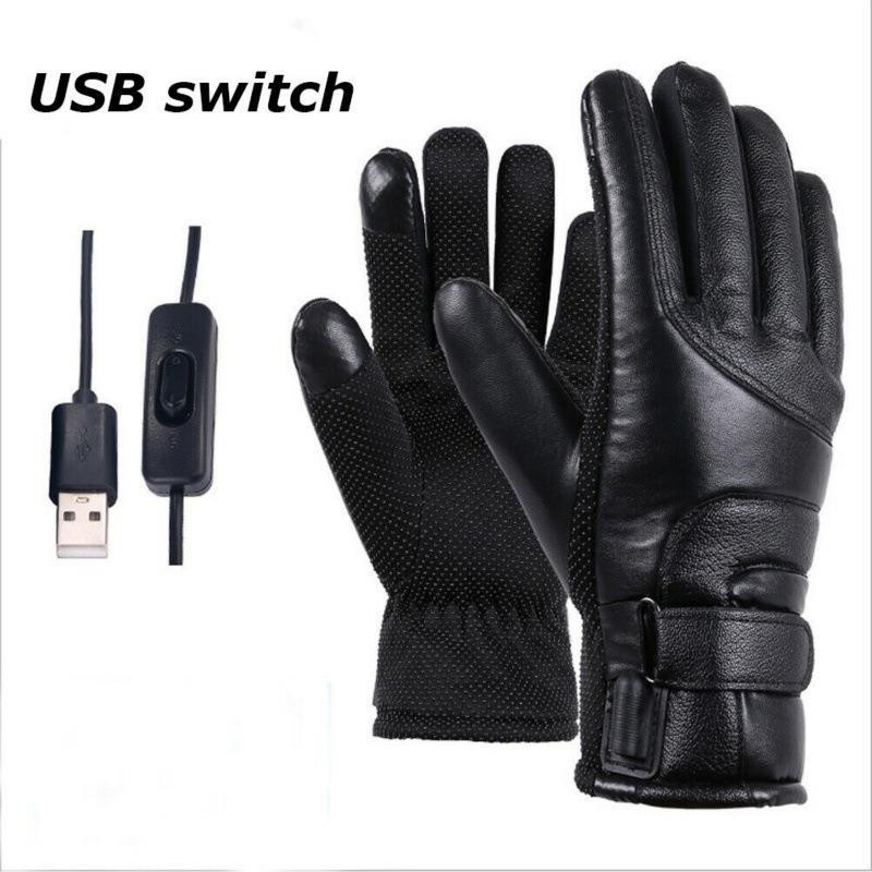 Električne rukavice Punjivi USB grijač za ruke Rukavice za grijanje Toplinska izolacija Zaslon osjetljiv na dodir Vodootporni bicikl Tople rukavice za grijanje