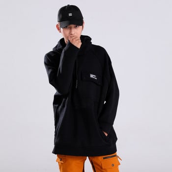 Χειμερινό Snowboard Hoodie για Γυναικεία Ανδρικά Ρούχα Πουλόβερ μόδας Εξοπλισμός σκι Casual και χαλαρό Fleece αντιανεμικό Hip Hop παλτό