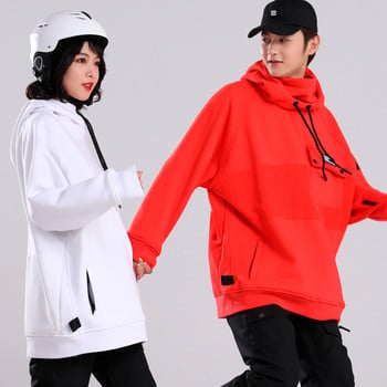 Χειμερινό Snowboard Hoodie για Γυναικεία Ανδρικά Ρούχα Πουλόβερ μόδας Εξοπλισμός σκι Casual και χαλαρό Fleece αντιανεμικό Hip Hop παλτό