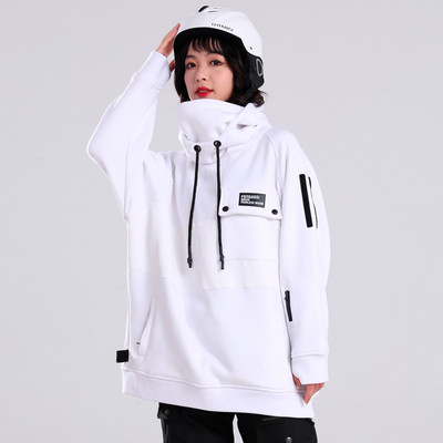 Zimska majica s kapuljačom za snowboard za žene Muška odjeća Džemper Modna oprema za skijanje Ležerna i široka jakna od flisa otporna na vjetar Hip hop kaput