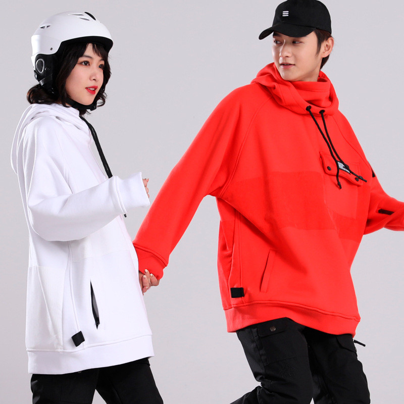 Zimska majica s kapuljačom za snowboard za žene Muška odjeća Džemper Modna oprema za skijanje Ležerna i široka jakna od flisa otporna na vjetar Hip hop kaput
