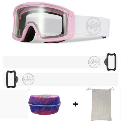 Nauji žieminiai slidinėjimo akiniai Dvisluoksniai cilindriniai akiniai nuo rasojimo lauko sportui dviračių slidinėjimui alpinizmo snieglenčių kaukė