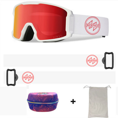 Nauji žieminiai slidinėjimo akiniai Dvisluoksniai cilindriniai akiniai nuo rasojimo lauko sportui dviračių slidinėjimui alpinizmo snieglenčių kaukė