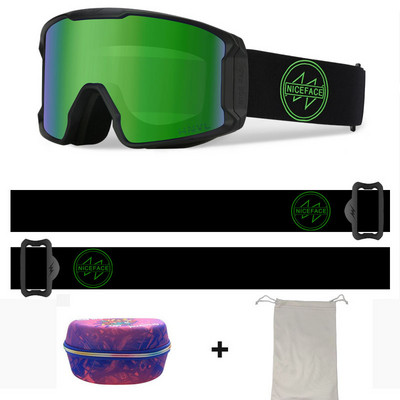 Nauji žieminiai slidinėjimo akiniai Dvisluoksniai cilindriniai akiniai nuo rasojimo lauko sportui dviračių slidinėjimui alpinizmo snieglenčių kaukė