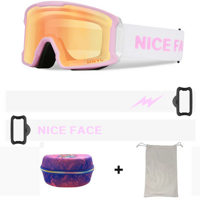 Nauji žieminiai slidinėjimo akiniai Dvisluoksniai cilindriniai akiniai nuo rasojimo lauko sportui dviračių slidinėjimui alpinizmo snieglenčių kaukė