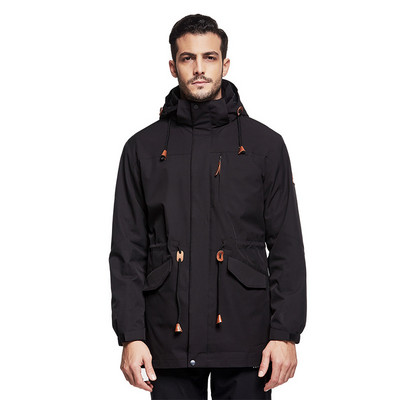 „Trys viename“ vyriškos slidinėjimo striukės lauke, atsparios vėjui, vandeniui atsparus terminis paltas su gobtuvu Žiemos kalnų slidinėjimo ir snieglenčių sportinės striukės prekės ženklai