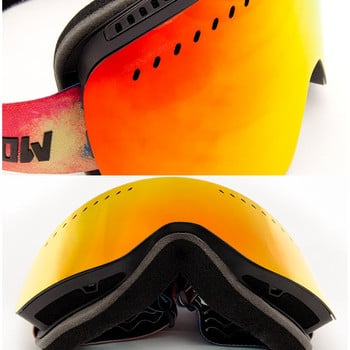 Спортни противозамъгляващи мъжки магнитни ски очила зимни женски очила за сняг планински мъжки моторни шейни маска двоен слой мъжки ски очила